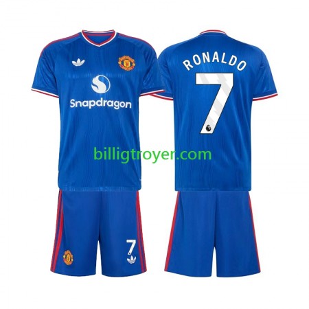 Billige Fotballdrakter Manchester United Cristiano Ronaldo 7 Barn Bortedraktsett 2026/27 Kortermet